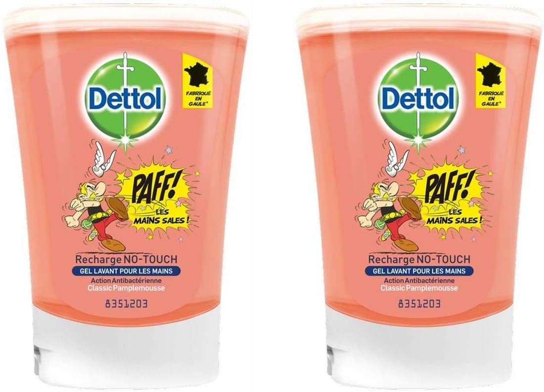 Refills for Dettol No Touch Classic Automatic Soap Dispenser 250 ml - Pack of 2