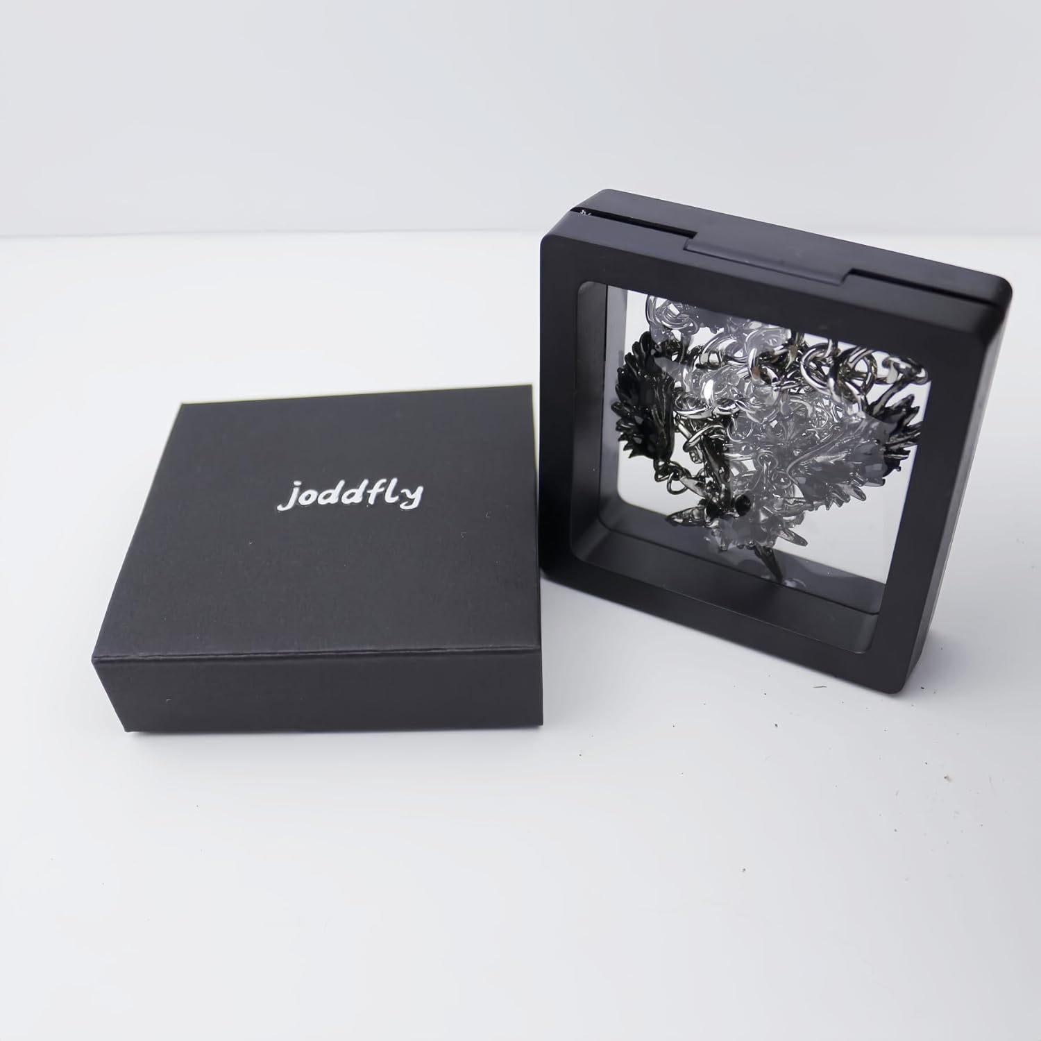 Gothic Dark Style Winged Star Tie Neck Y2k Necklace 12+4 inches - Image 8