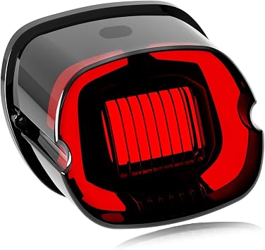 NTHREEAUTO Smoked LED Strobe Brake Tail Light Rear Taillight Compatible with Harley Dyna Road King Electra Glide Sportster Heritage Softail Fatboy Touring