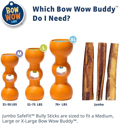 Miniatura 6 de Bow Wow Labs Palitos de carne de res 100% de ajuste seguro de 12 pulgadas, paquete de 10 (Jumbo)