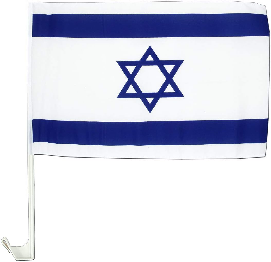 Israel Car Flag