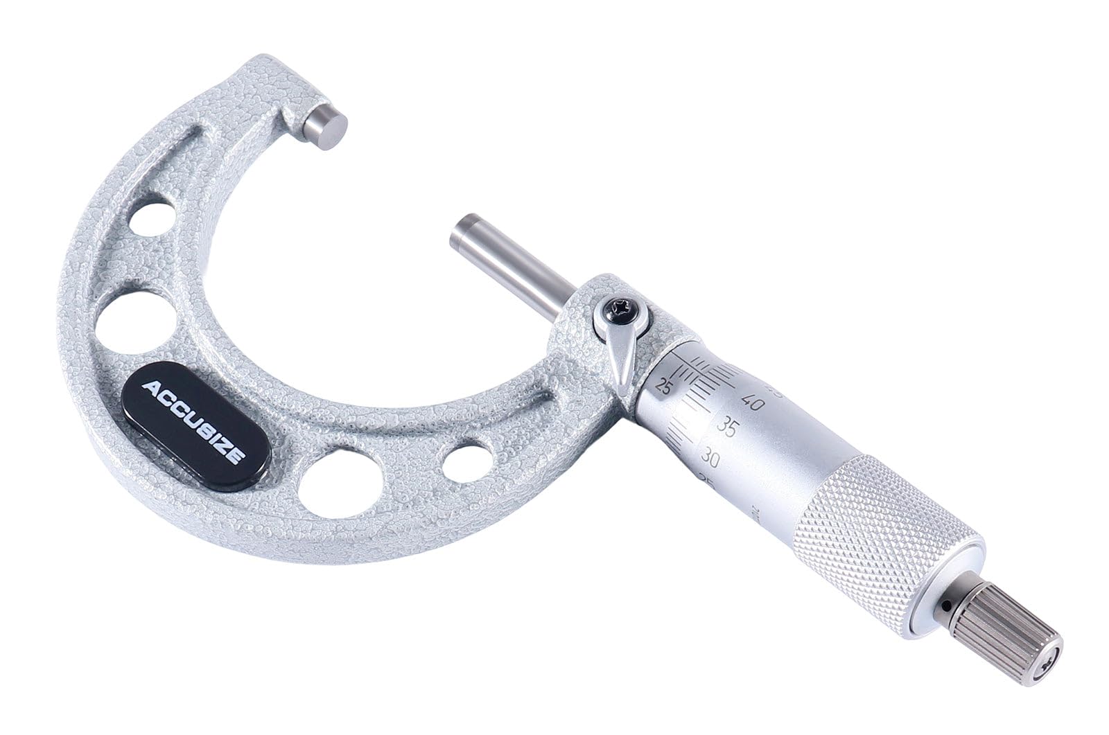Accusize Industrial Tools Micrometro per esterni ad altissima precisione, 25-50 mm x 0,01 mm, EG00-0050