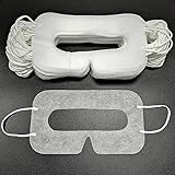 YinQin 50 Stück Universell VR Maske Cover für VR, Augenmaske für VR Einweg Maske, VR Eye Mask Cover Sanitärmaske für VR, Weiß (50 Stück)