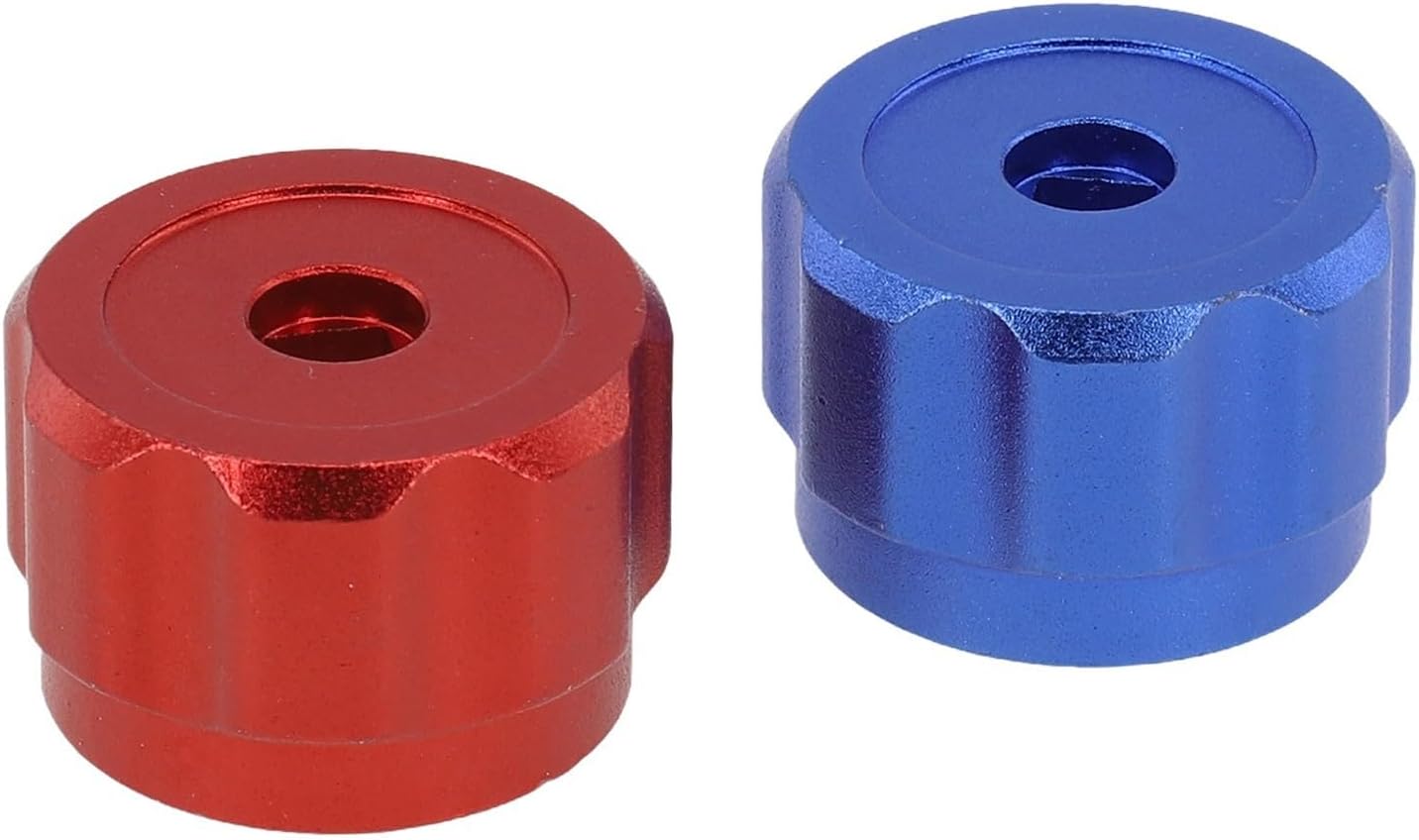 Manija redonda de rueda de aleación de aluminio 34mm miniatura 1