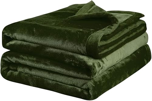 PiccoCasa Manta de franela de forro polar, suave, ligera y cálida para todas las estaciones, dobladillo ancho, lujosa y cómoda, decorativa para sofá