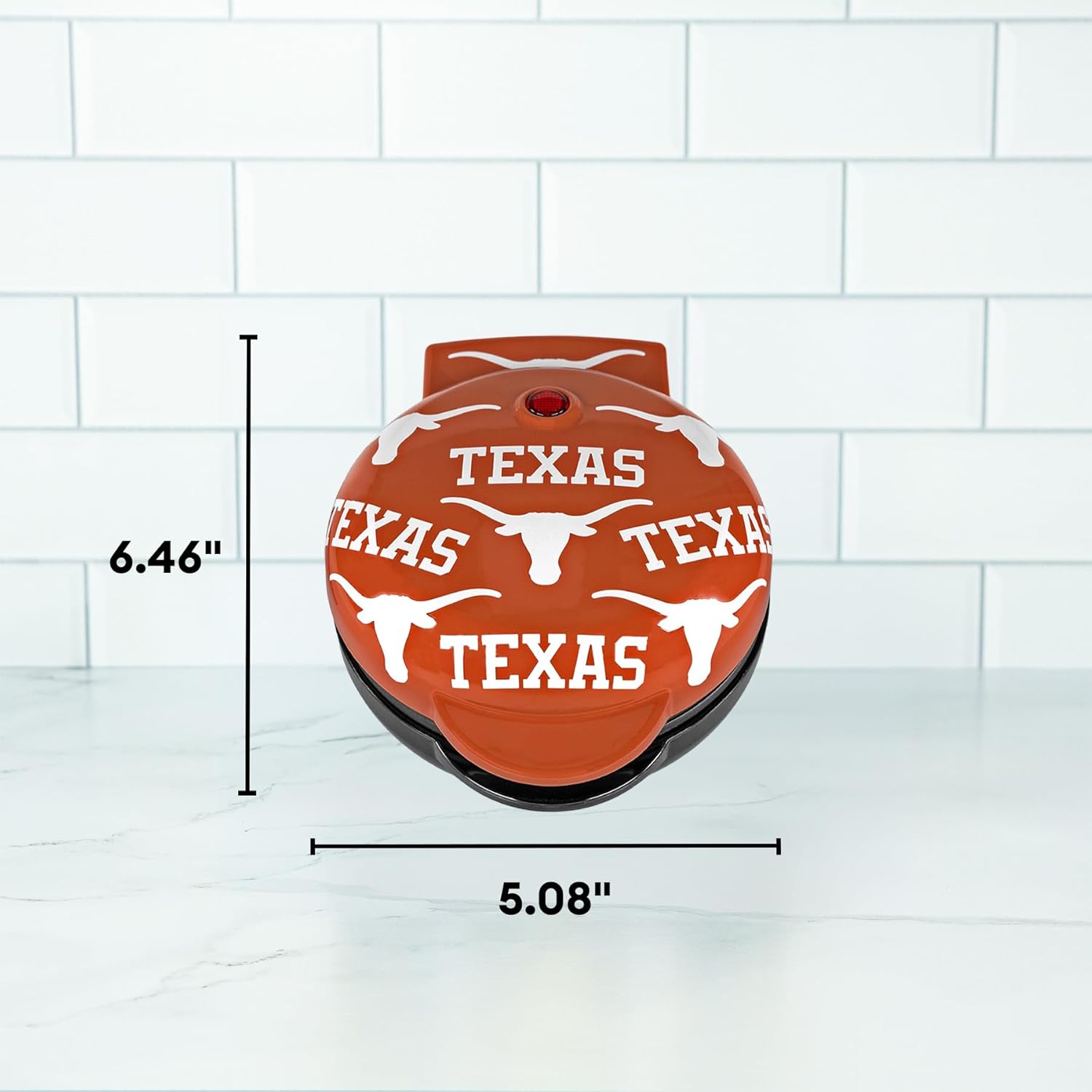 Uncanny Brands Texas Longhorns Mini Waffle Maker - Small Kitchen Appliance