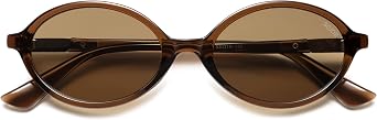 SOJOS Polarized Retro Oval Sunglasses for Women, Chic Vintage 90s Y2K Sunnies UV400 Trendy Designer Sun Glasses SJ2703
