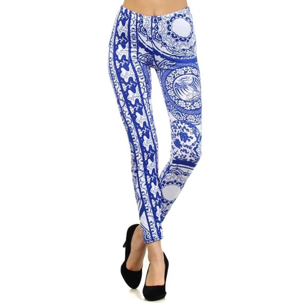 YELETEWomen's Printed Leggings 827PT