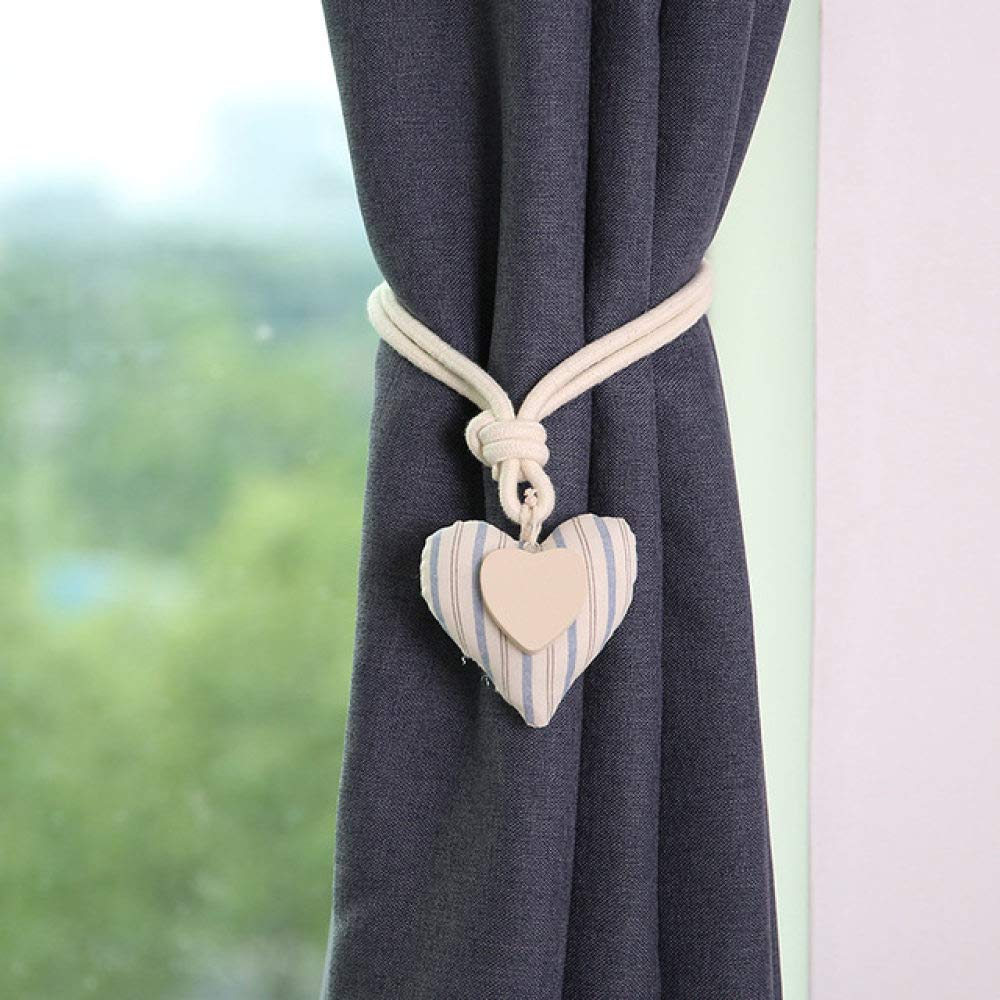 Sujeta cortinas de corazón de 55cm para salones de estilo romántico europeo