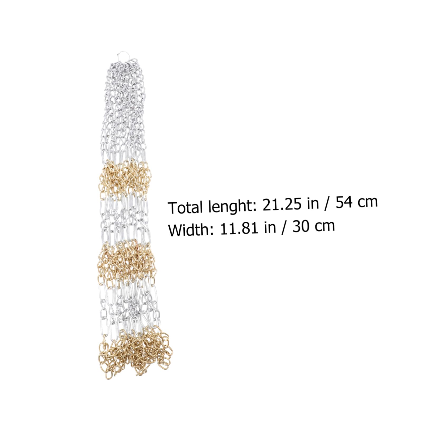 Yardwe Metal Basketball Net Bag Iron Chain Basketball Goal Mesh Perfect for Training Games