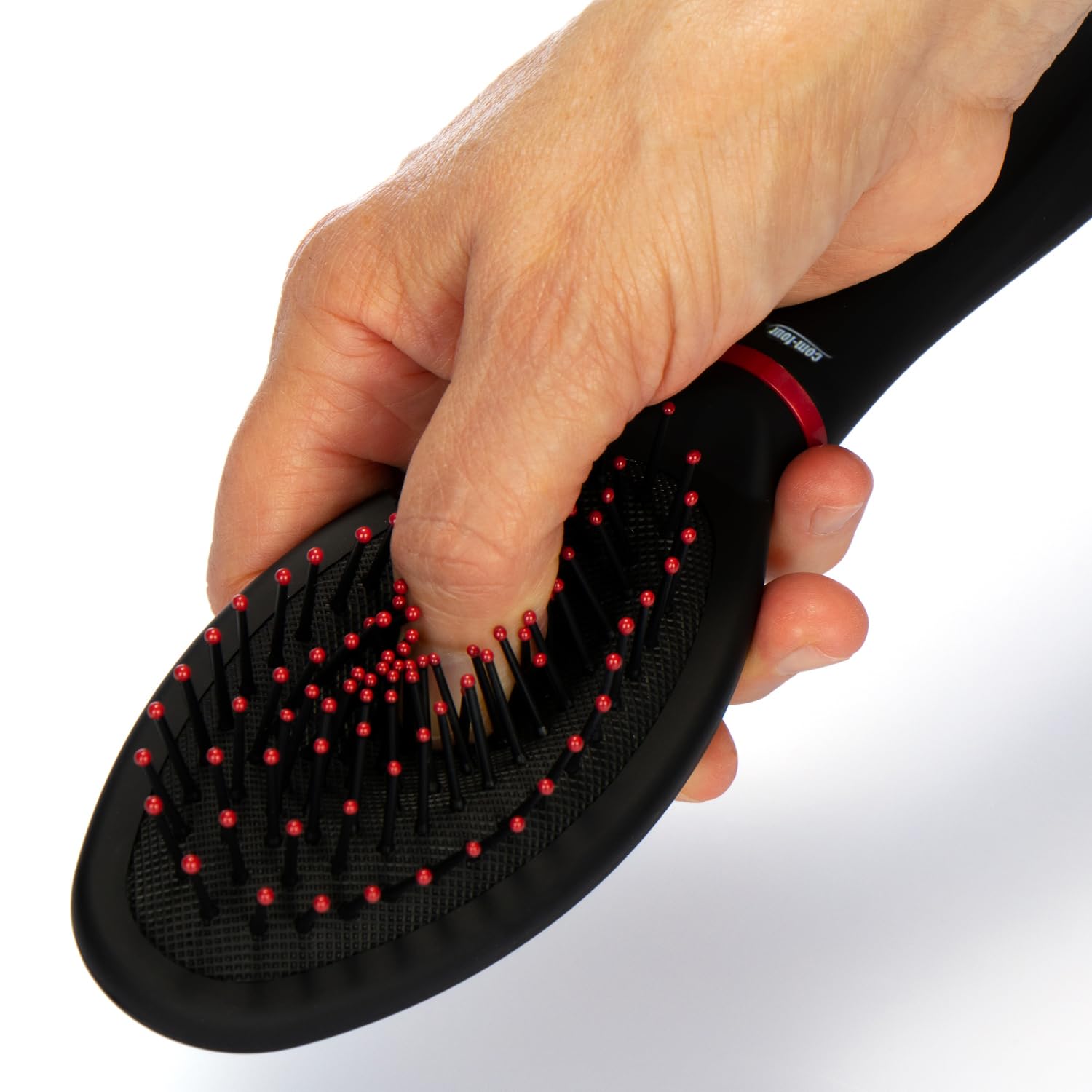 COM-FOUR® 4-czesciowy zestaw do stylizacji wlosów, szczotki z miekkimi | szczotka uniwersalna - okragla - szkieletowa - szczotka Sassoon