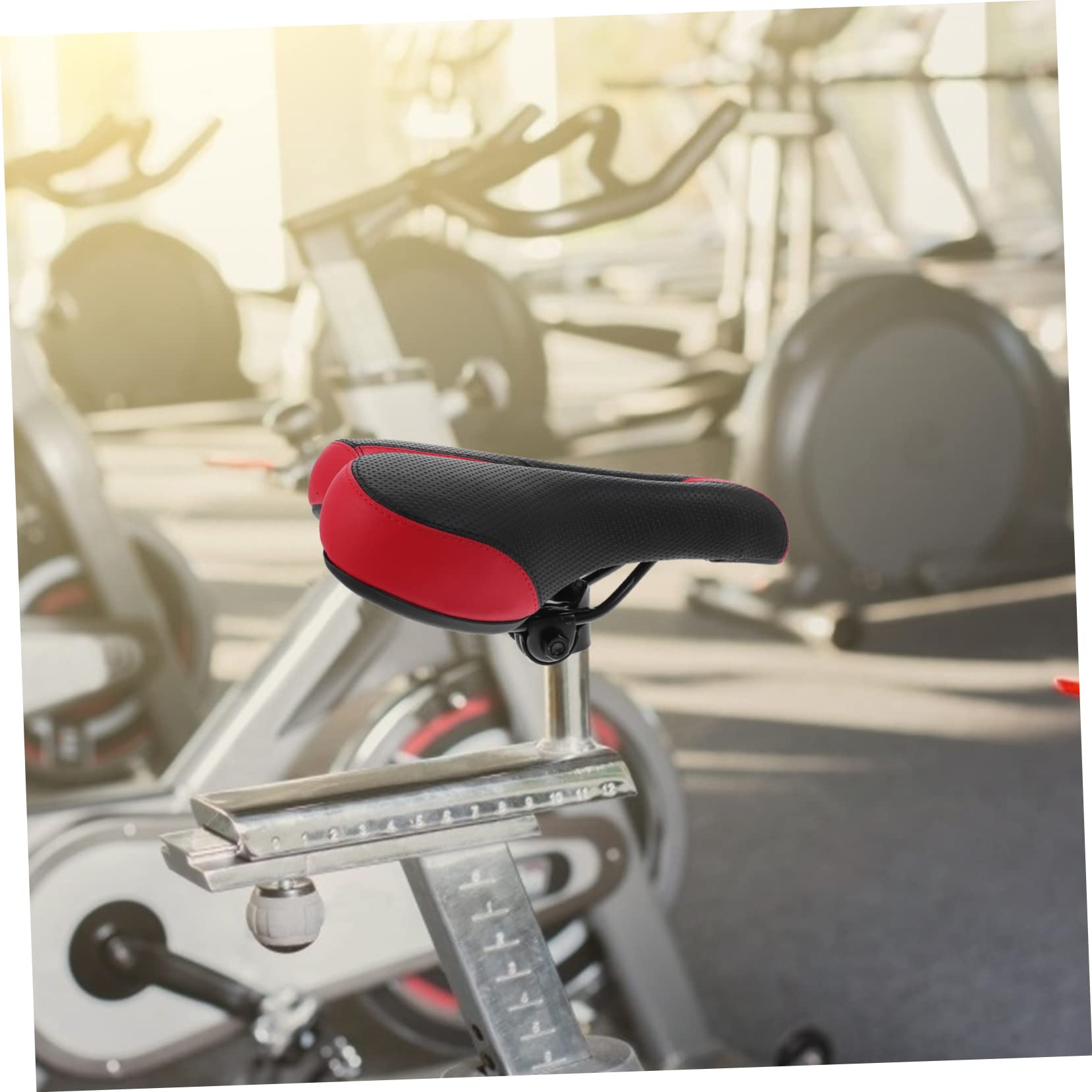 Fahrradsattel Für Heimtrainer Ersatz-sitzkissen Mit Hoher Rückfederung Aus Pu Und Schwamm Stoßdämpfend Ergonomisch