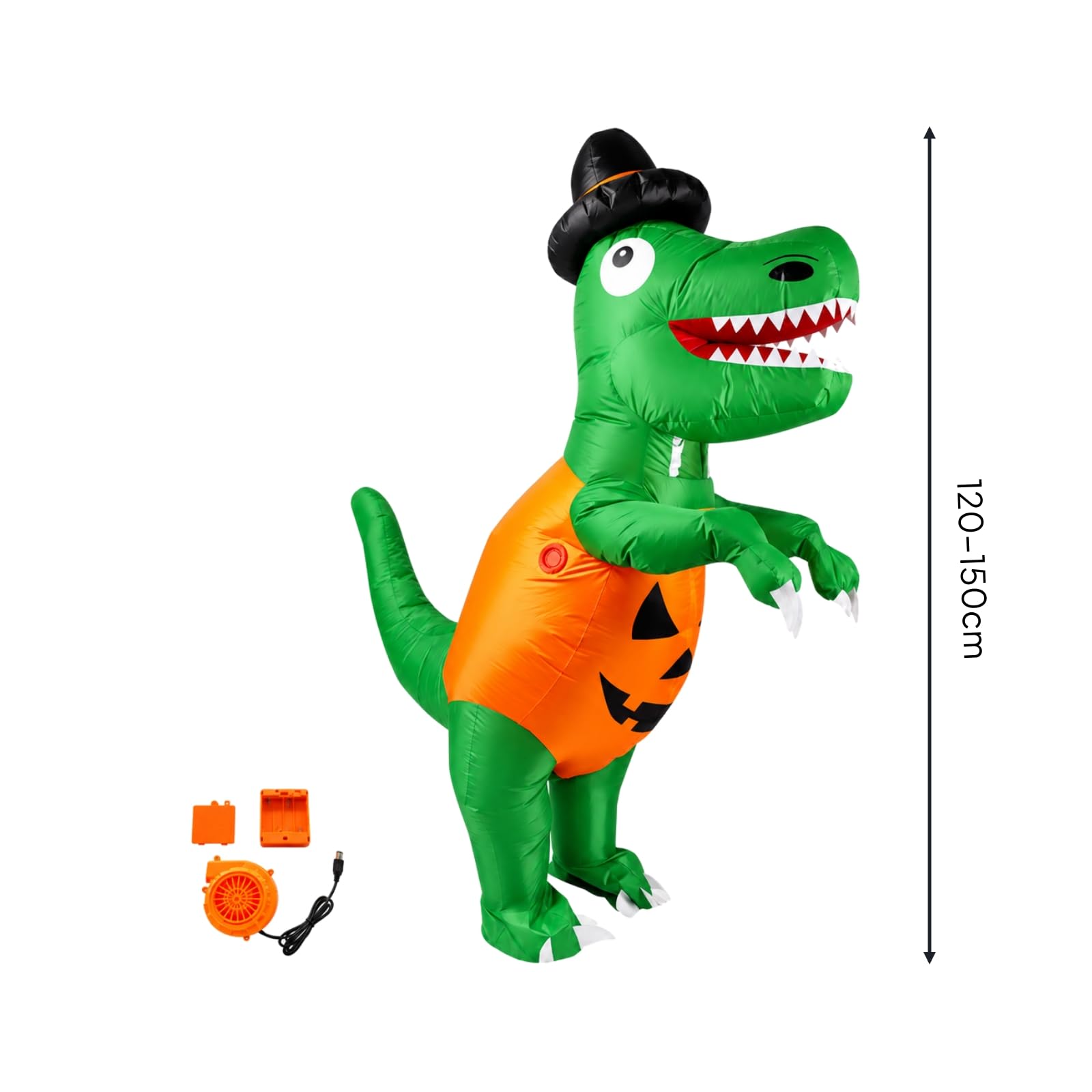 Milageto Costume da Dinouro Gonfiabile per Bambini Leggero Costume Gonfiabile da Dinouro Morbido Abito Preistorico per Caramella o
