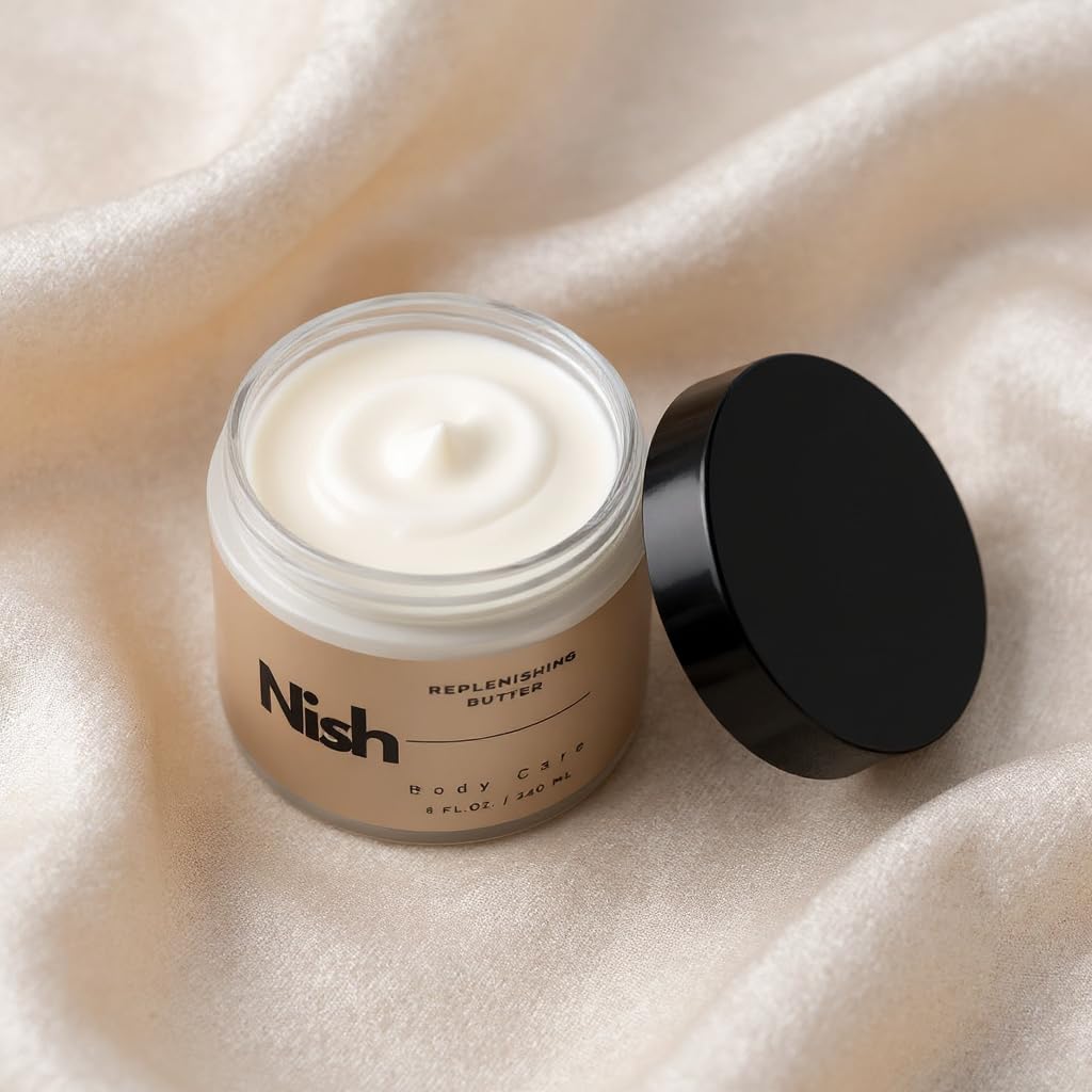 Replenishing Butter A Rich Body Cream with Aloe and Chamomile that Deeply Hydrates and Soothes Dry, Irritated Skin, Leaving it Soft, Smooth, and Nourished (8 fl oz)