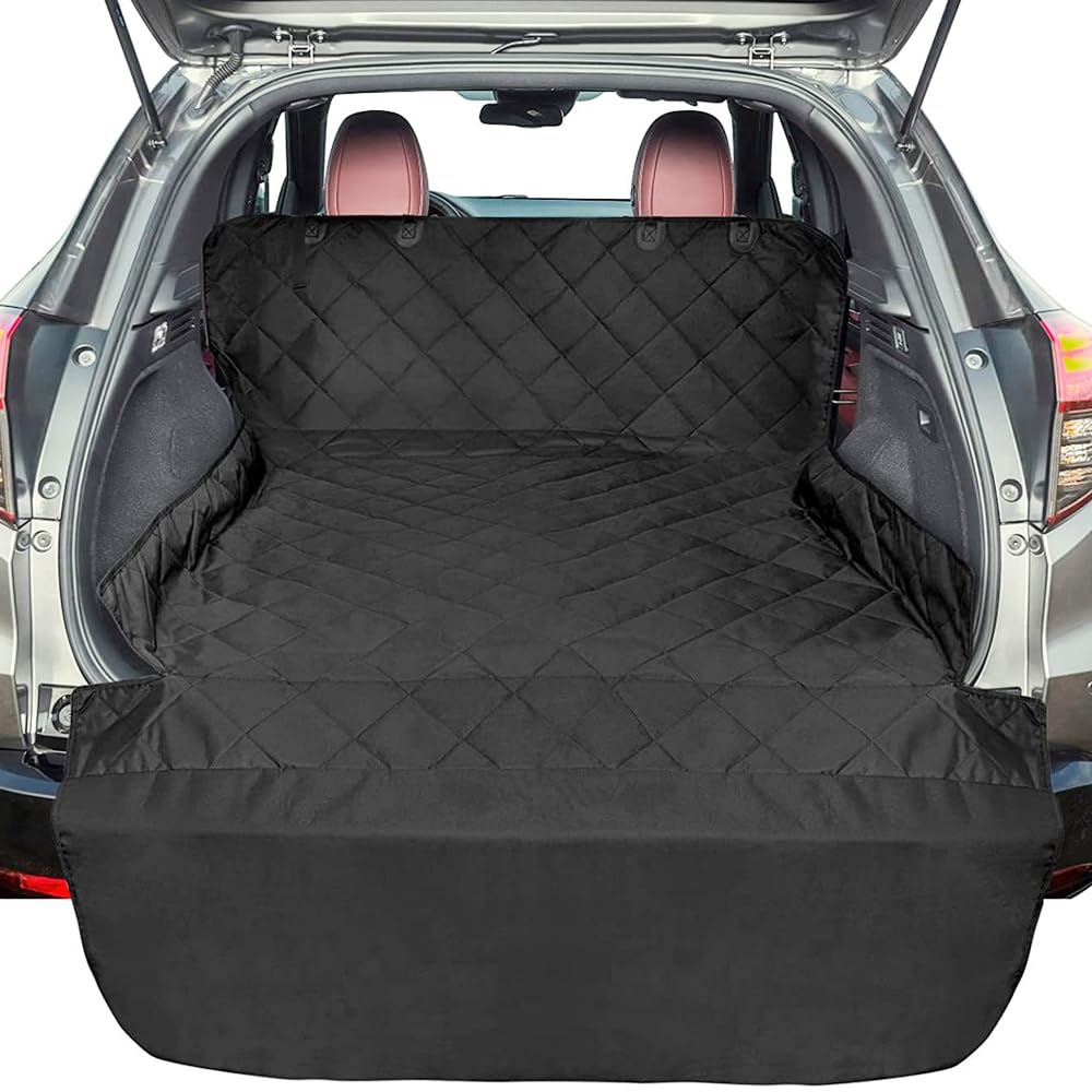 Protezione per Bagagliaio auto Cane per Subaru Levorg (ab BJ 2015),Telo Auto per Cani Copertura Protettiva Coperta Auto Copribaule Telo Macchina per Cani Impermeabile,Black-1