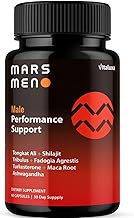 Mars Men - MarsMen Supplements Performance Capsules, Mars Man Natural T Support Vitamins Advanced Formula Premium All in One Blend Maximum Strength Overall Health Wellness Reviews (60 Ct)