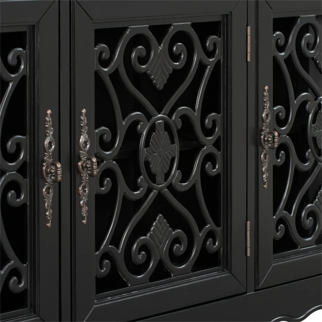 59.8" Console Table Sideboard with 3 Doors, Drawers and Adjustable Shelves for Living Room Dining Room (D As Shown)