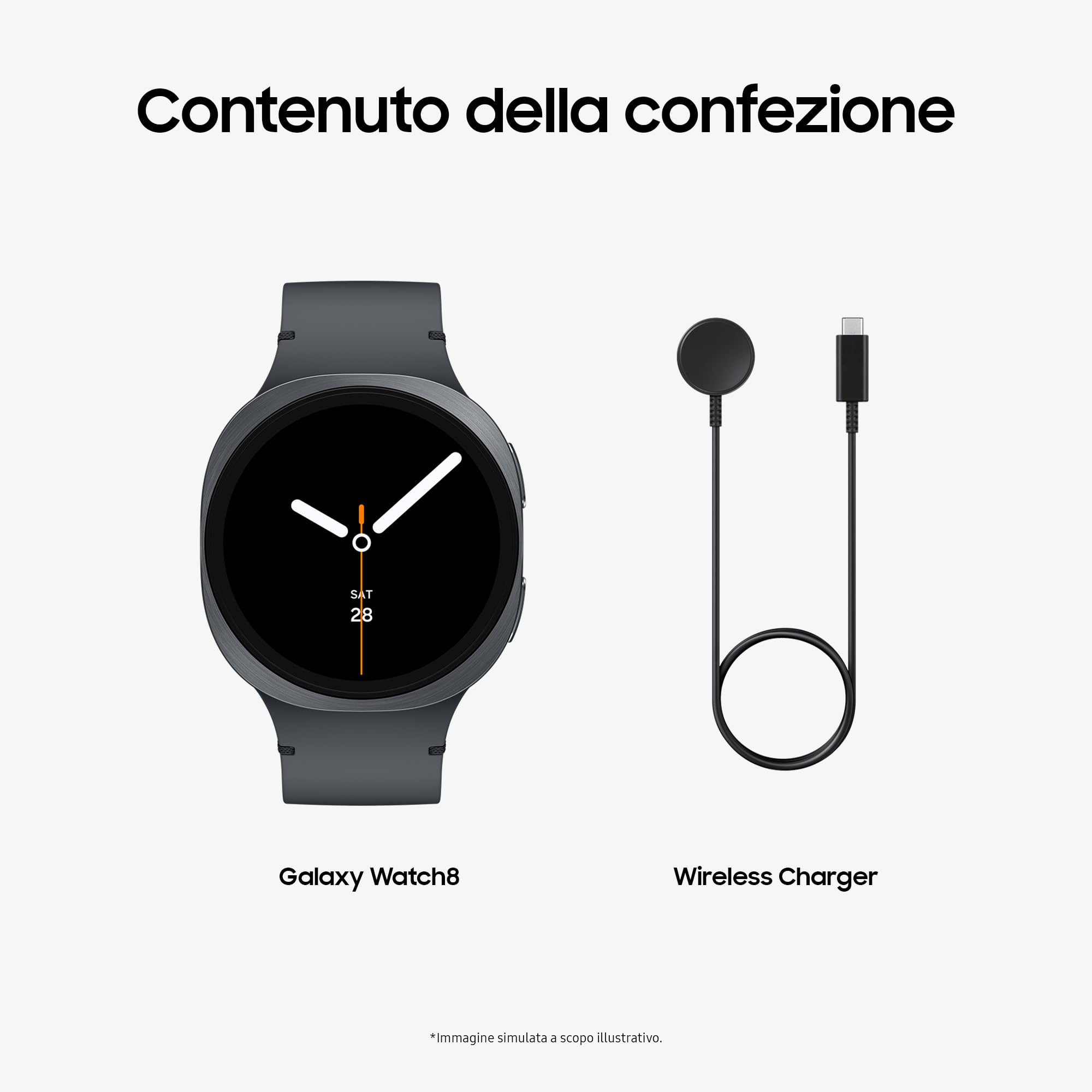 Samsung Galaxy Watch8 (Dark Gray, BT, 44mm) Smartwatch Galaxy AI, Allenatore Personale, Design Resistente agli Urti, Processore 3nm, Monitoraggio Attività Fisica e Sonno, One UI 8 [Versione Italiana]
