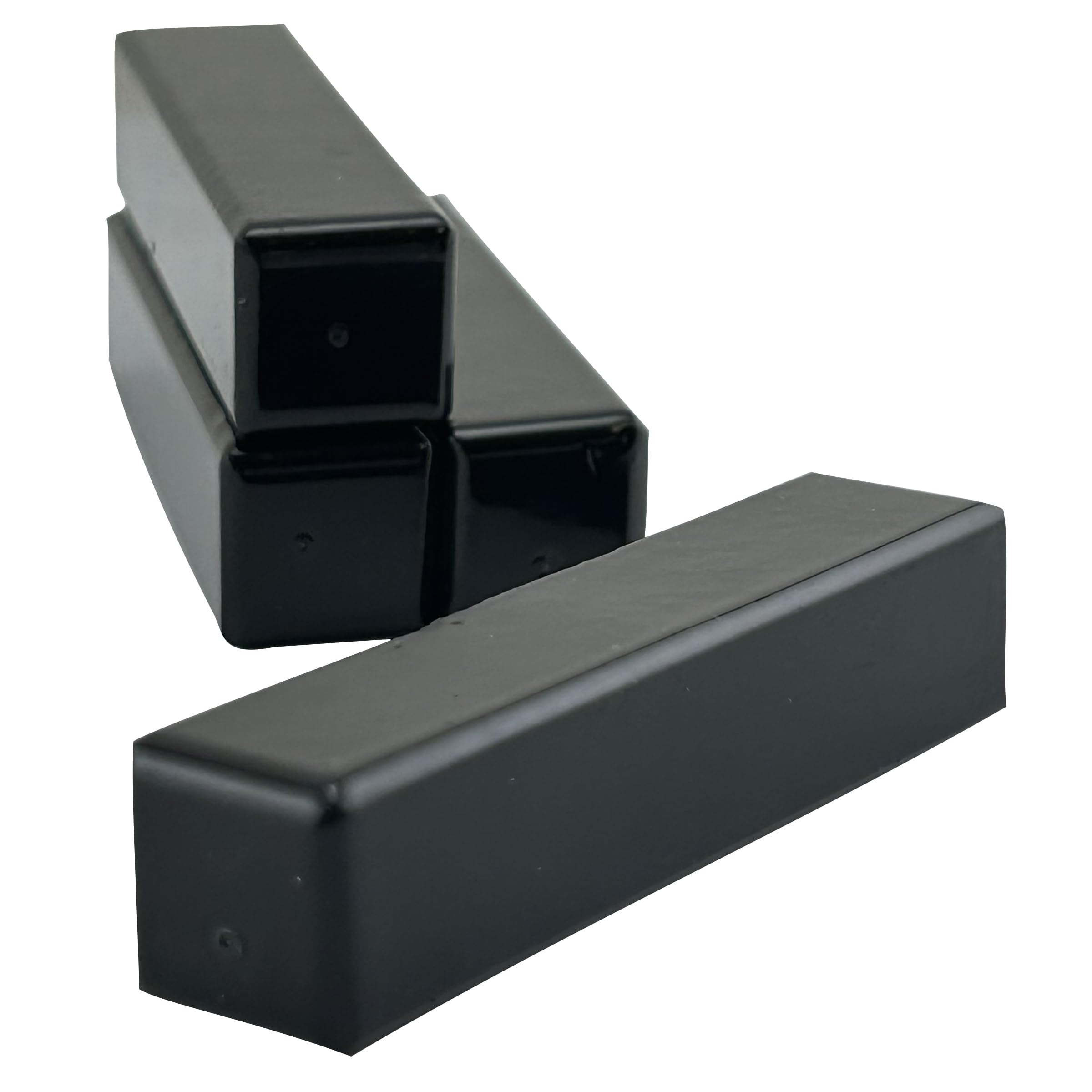Master Magnetics Ferrit-Kuh-Magnet – 7,6 cm Länge, 1,7 cm Breite, 1,7 cm Höhe, schwarze Pulverbeschichtung, 4 Stück, COW-SCM7CX4BX