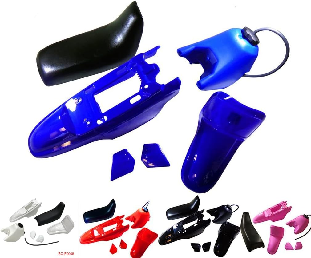 Plastic Fender Body Seat Gas Tank Kit for Yamaha PW50 PY50 PW 50 (Black)