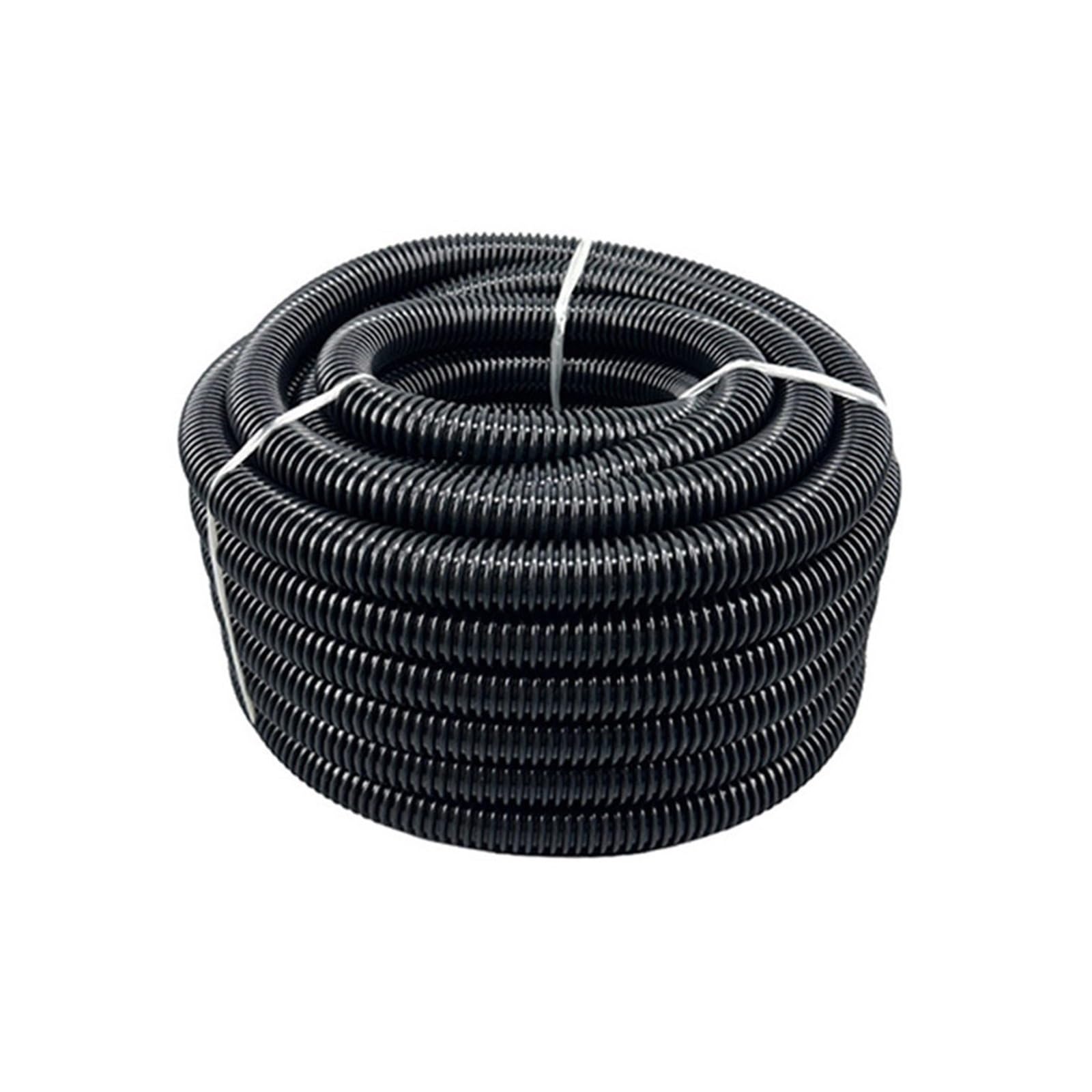 EEZII 3m/5m Vacuum Cleaner Hose Inner Diameter 32mm Flexible Vacuum Cleaner Extended Hose Universal Threaded EVA Corrugated Hose(Black-5m)