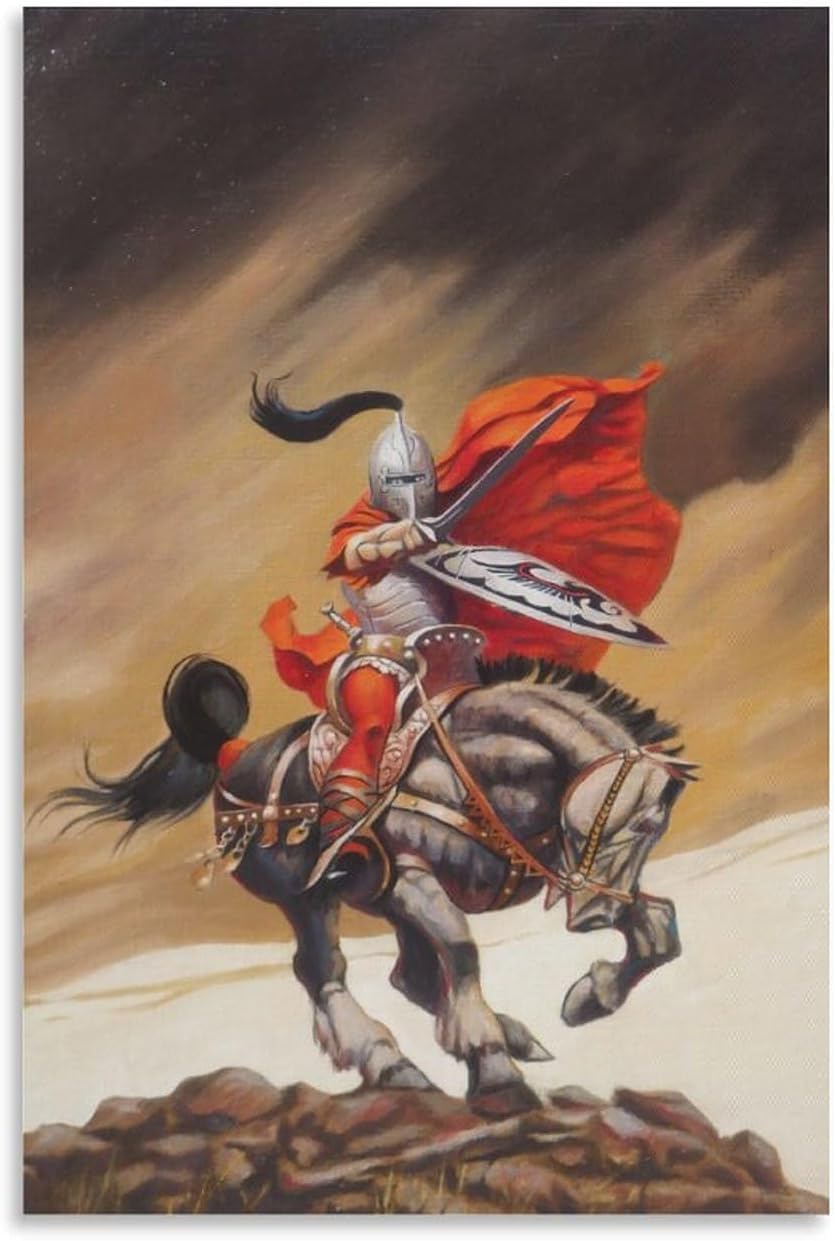 QSDTGHUIKP Frank Frazetta The Outlaw of Torn 40x60cm Frameless Modern Canvas Wall Print Decor
