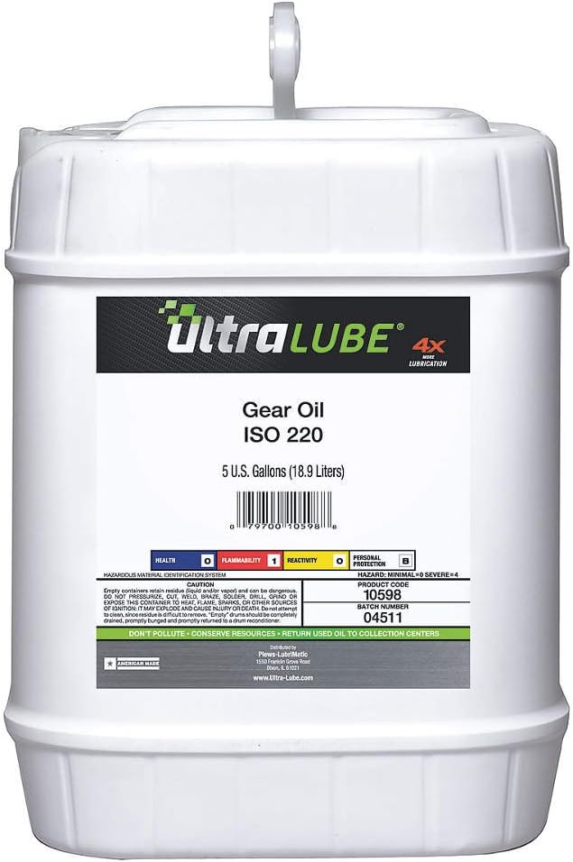 Gear Oil, ISO 220, 5 Gal. Amazon.co.uk DIY & Tools