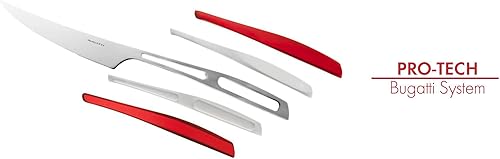 Miniatura 2 de BUGATTI, Glamour® - 6 esparcidores pequeños de acero inoxidable 18/10 con asas, colores mixtos, marfil, azul, iris, verde, naranja, rojo, con