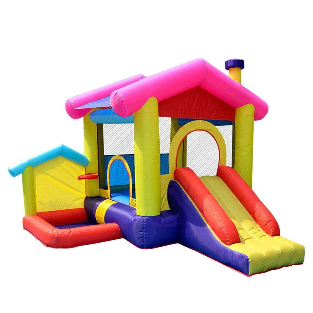 Château Gonflable, Gonflable avec Toboggan Et Trampoline