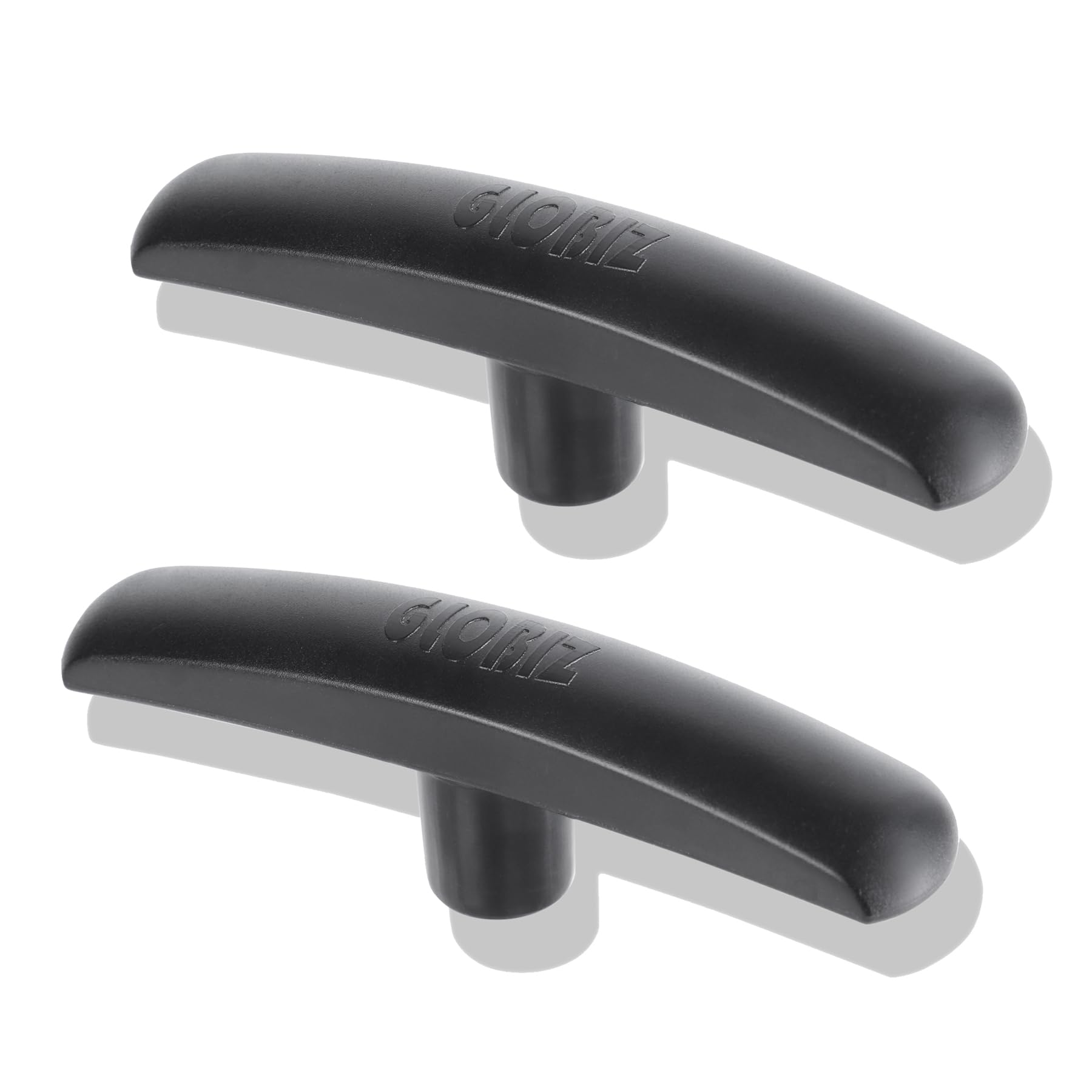 GLOBIZ RV Sewer Valve Handles Replacement Fit for 1 1/2", 2" and 3" RV Black Tank Valve Gate Valve Handles,Compatible with CAMCO,Plastic Molded UV-Resistant(2Pack) Black(8008)