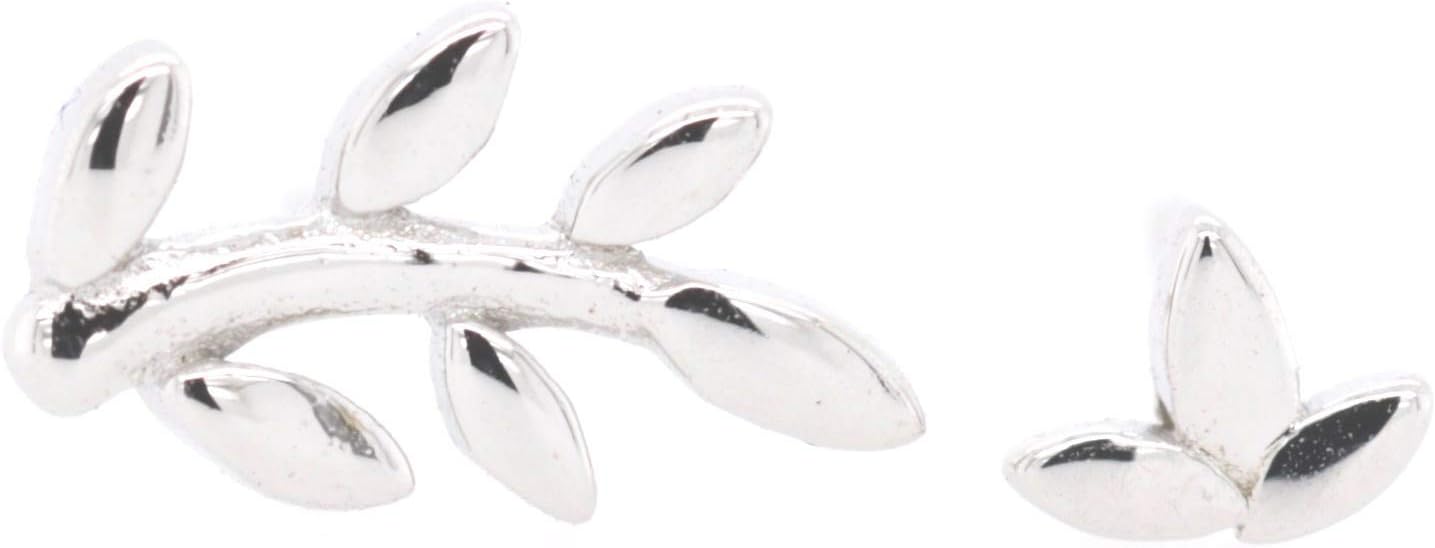 Mismatched Vine and Branch Earrings in Sterling Silver 925
