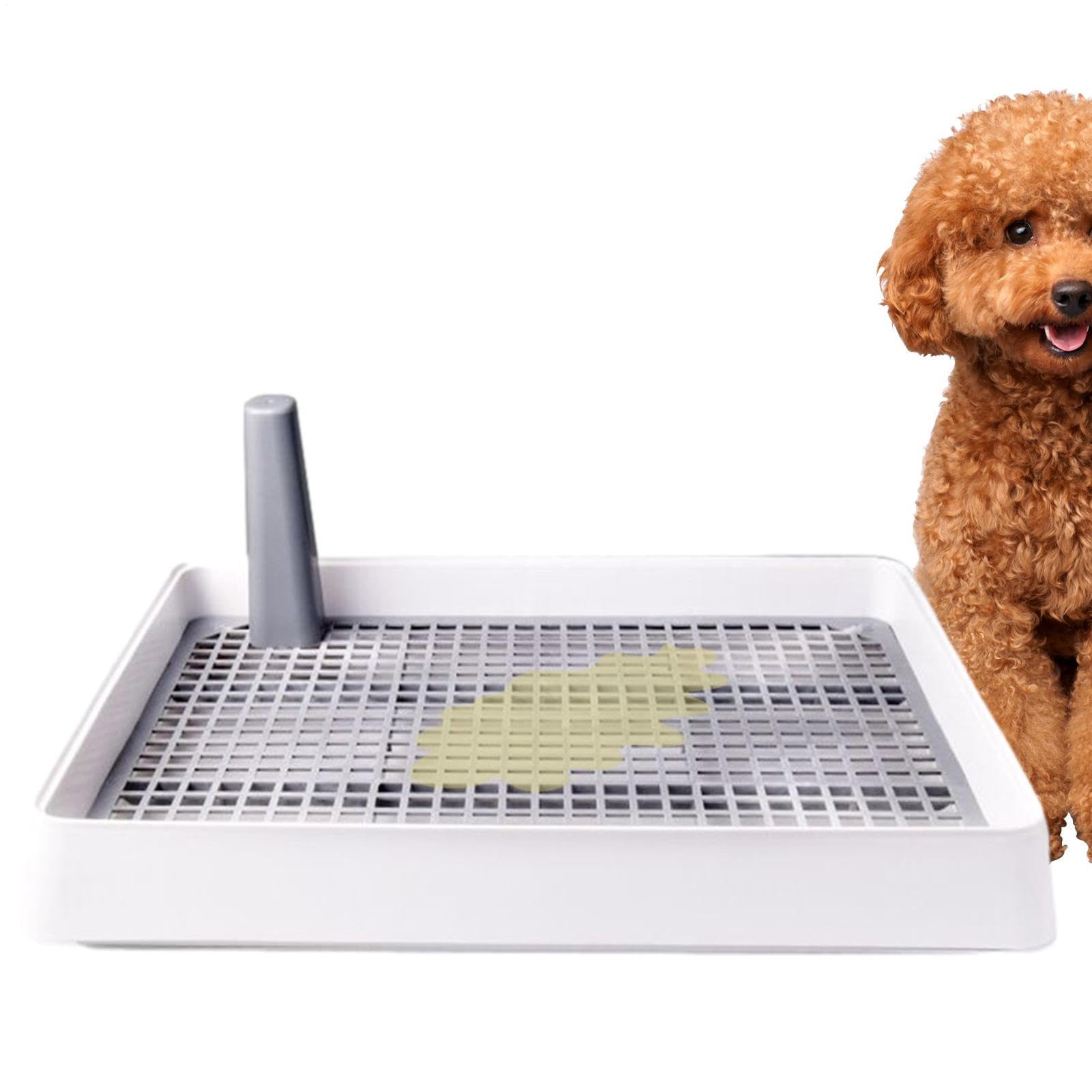 Vassoio per vasino per cani da interno - Porta del pad di addestramento per toilette per cuccioli per razze piccole e medie | Stazione durevole per pee pad per la vita di appartamenti, rottura di case