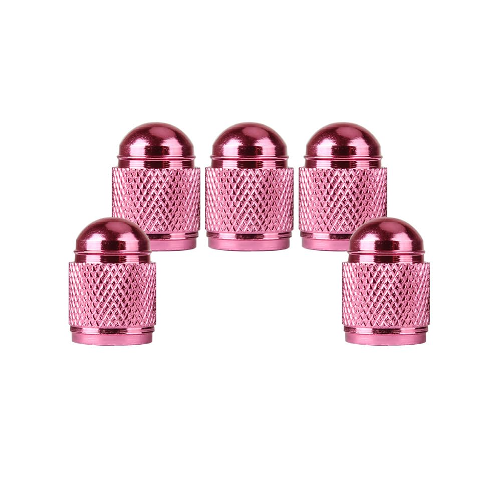 5 Tappi Valvole In Alluminio Per Auto, Moto E Bici - Stile Bullet, Nero - Foto 4