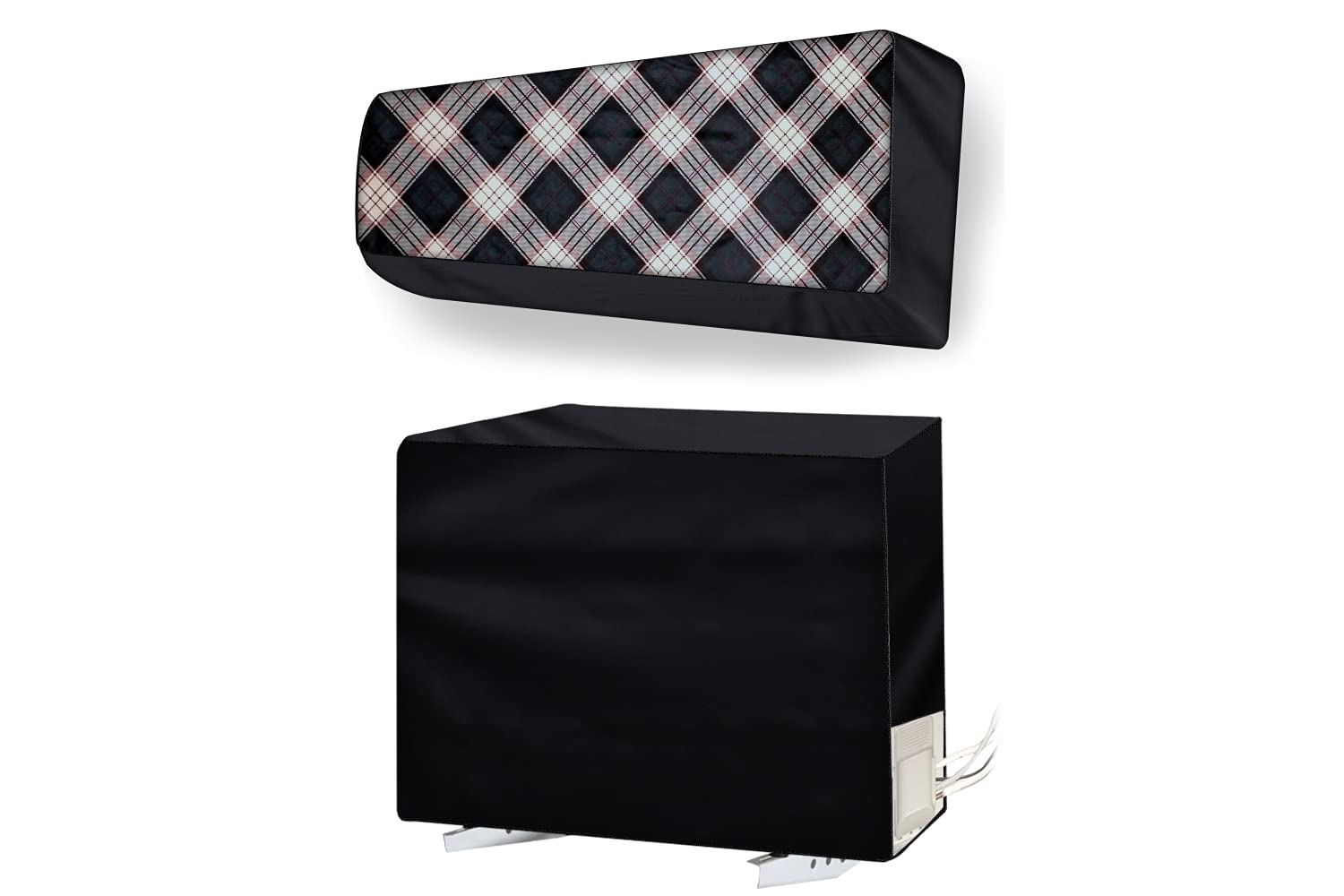 Stylista ac Cover Set of Indoor and Outdoor Unit for 1 ton Capacity Checkered Pattern Cream (B09DQ4FKQZ) Amazon Price History, Amazon Price Tracker