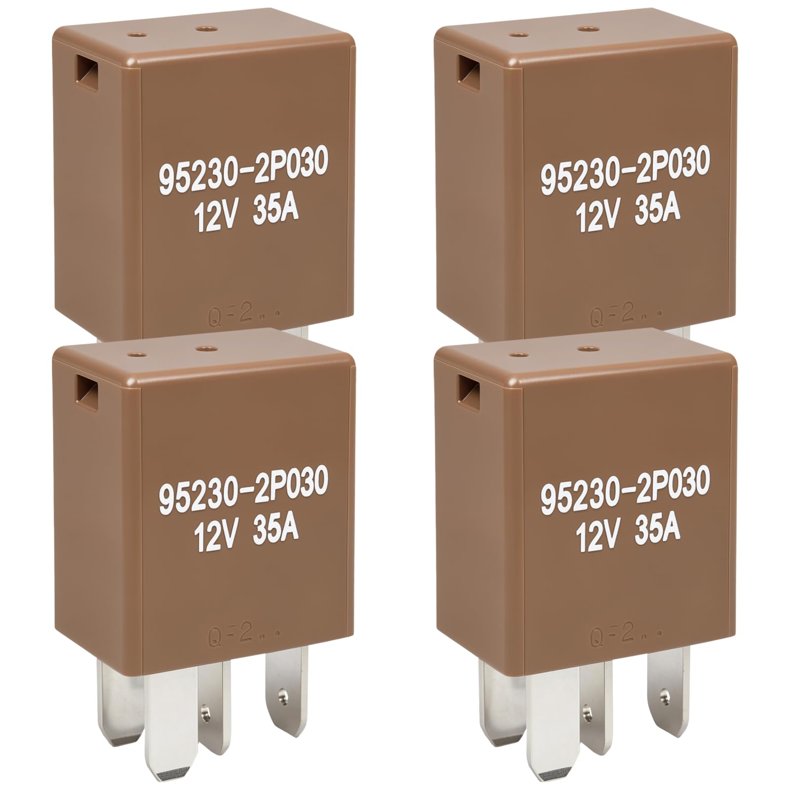 Przekaźnik 95230-2P030 (zestaw 4) - 12V 35A 4-pinowy wielofunkcyjny przekaźnik mocy kompatybilny z pojazdami Hyundai Kia