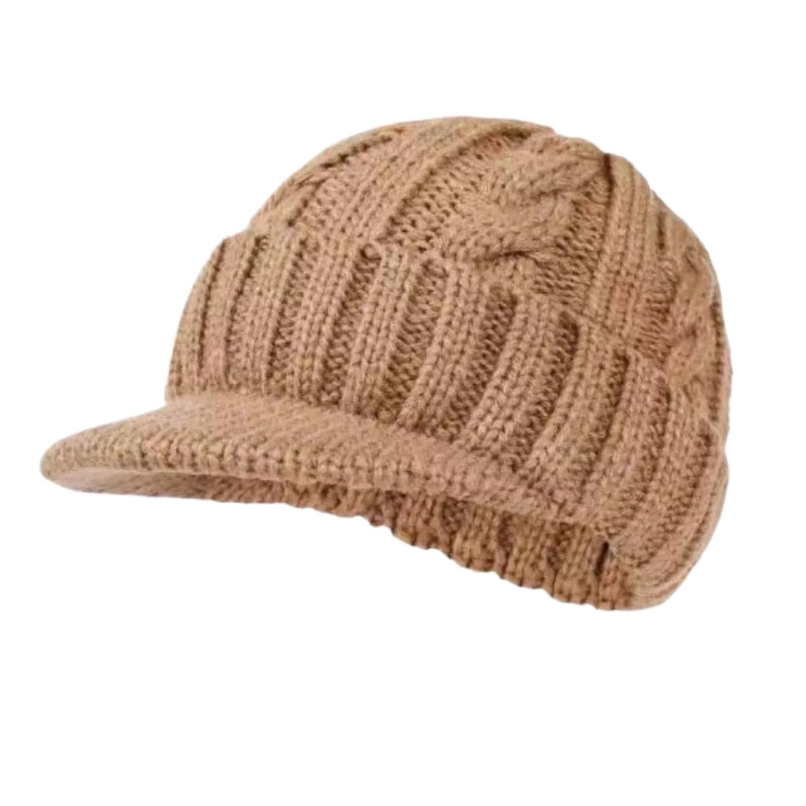 Berretto Maglia Imbottita Protezione Orecchie Antivento Invernale | Caldo Extra, Fodera Felpa, Alla Moda, Antifreddo, Vestibilità Elastica