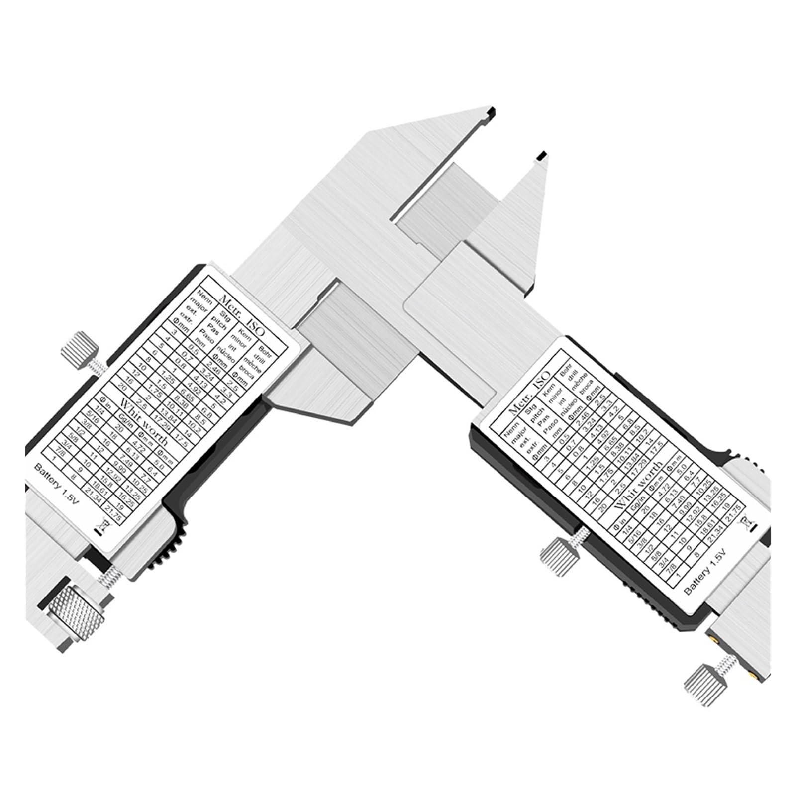 Calibrador electrónico con Pantalla Digital para medir el Grosor de los Dientes. Especificaciones: Calibrador Vernier para medir el Grosor de los Dientes, precisión,White