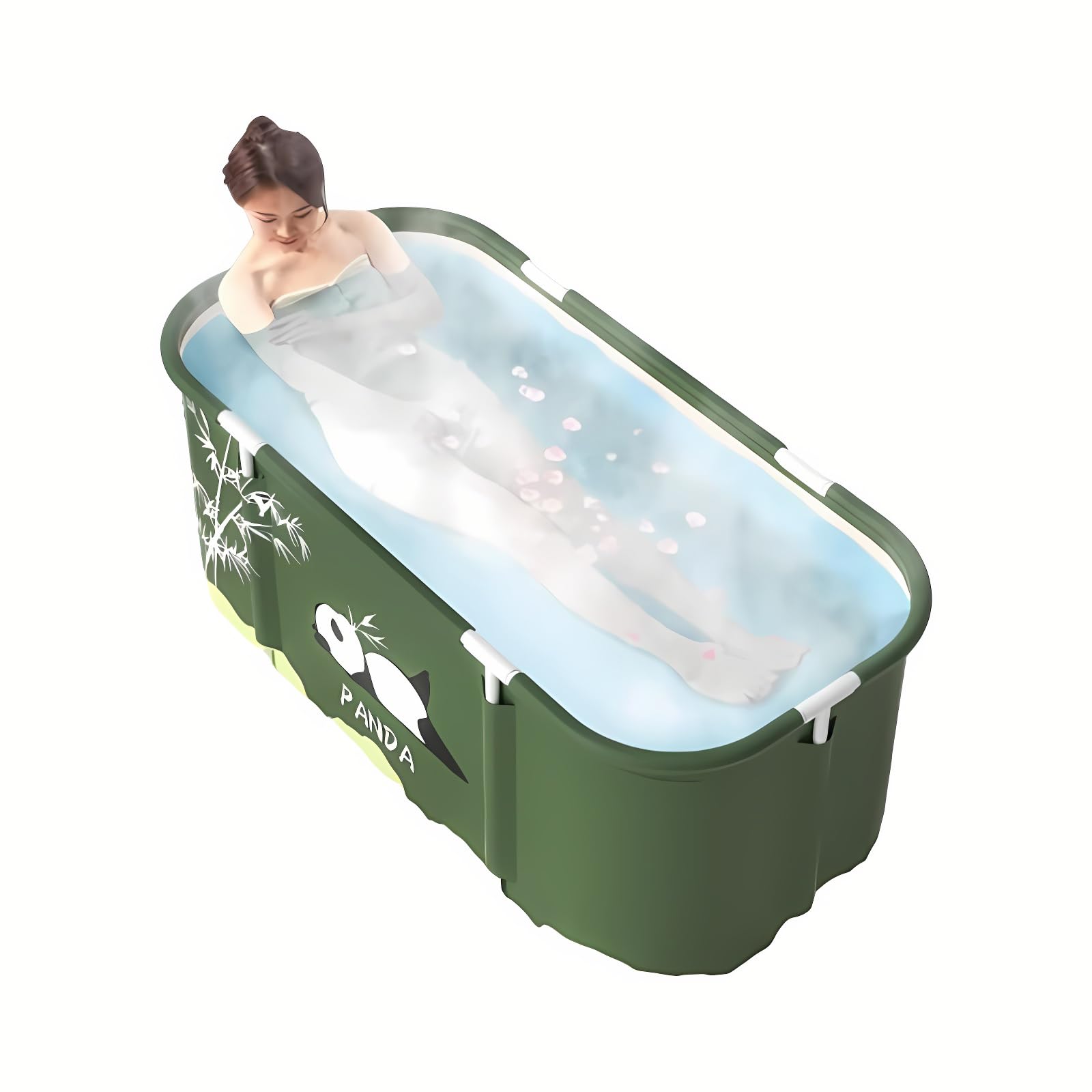 Baignoire autoportante, portable, pour adultes, pliable, épaisse, multicouche, grande baignoire trempante, pour l'intérieur et l'extérieur, 115 x 50 cm