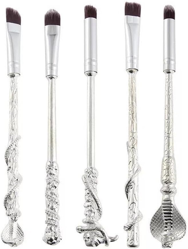 Dilla Beauty Harry Potter Set of 5 Makeup Brushes Set Magic Fantasy Metal Handle Inspired Snake Makeup Eyeshadow Brush Gift Female Original
