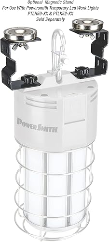 Miniatura 6 de POWERSMITH PTLH59-100 12,000 lúmenes 100 vatios alta Bahía sitio de trabajo temporal LED 360 grados 10 pies Cable de alimentación comercial colgante
