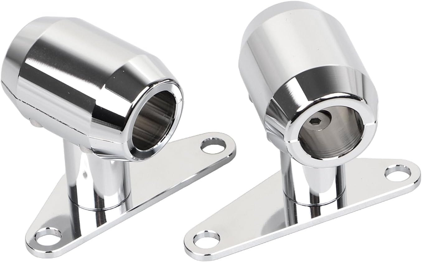 Chrome Aluminum 0-6" DNA Springer Front End Fender Tabs Set Mounts Fit for Harley & Choppers
