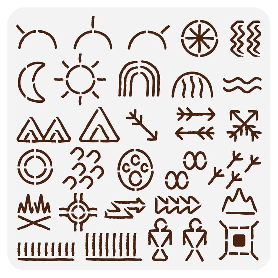 amazon-com-fingerinspire-native-american-symbols-painting-stencil-11-8x11-8-inch-reusable-tribal-symbols-stencil-tribal-theme-template-for-painting-on-wood-floor-wall-tile-canvas-fabric-and-furniture-arts-crafts for Free Native American Symbols Printables Amazon.com : FINGERINSPIRE Native American Symbols Painting Stencil 11.8x11.8 inch Reusable Tribal Symbols Stencil Tribal Theme Template for Painting on Wood, Floor, Wall, Tile, Canvas, Fabric and Furniture : Arts, Crafts & for Free Native American Symbols Printables