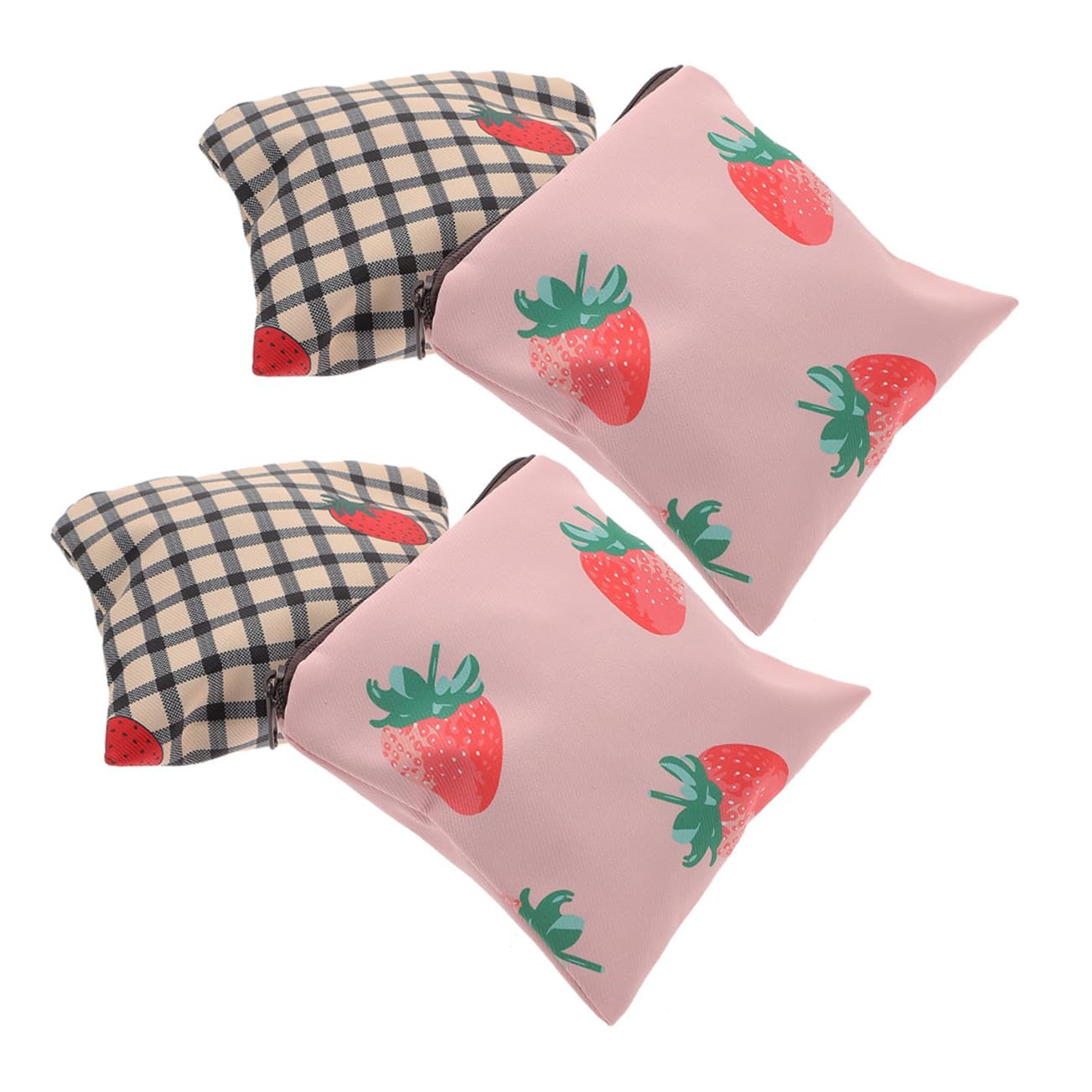 FRCOLOR 16 Stk Aufbewahrungsbeutel Für Damenbinden Süße Handtaschen Münzwechseltaschen Mini-nasstasche Mädchen Handtasche Behälter Für Menstruationspads Tragbare Periodentasche Polyester