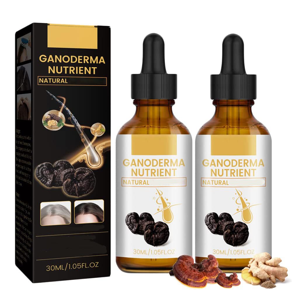 DARK A Anti-Greying Hair Serum, DARK A PRO Anti-Greying Hair Serum, Anti Greying Hair Serum, Ganoderma Nutrient Natural Darkening, Promotes Healthier and Thicker Hair (2pcs)