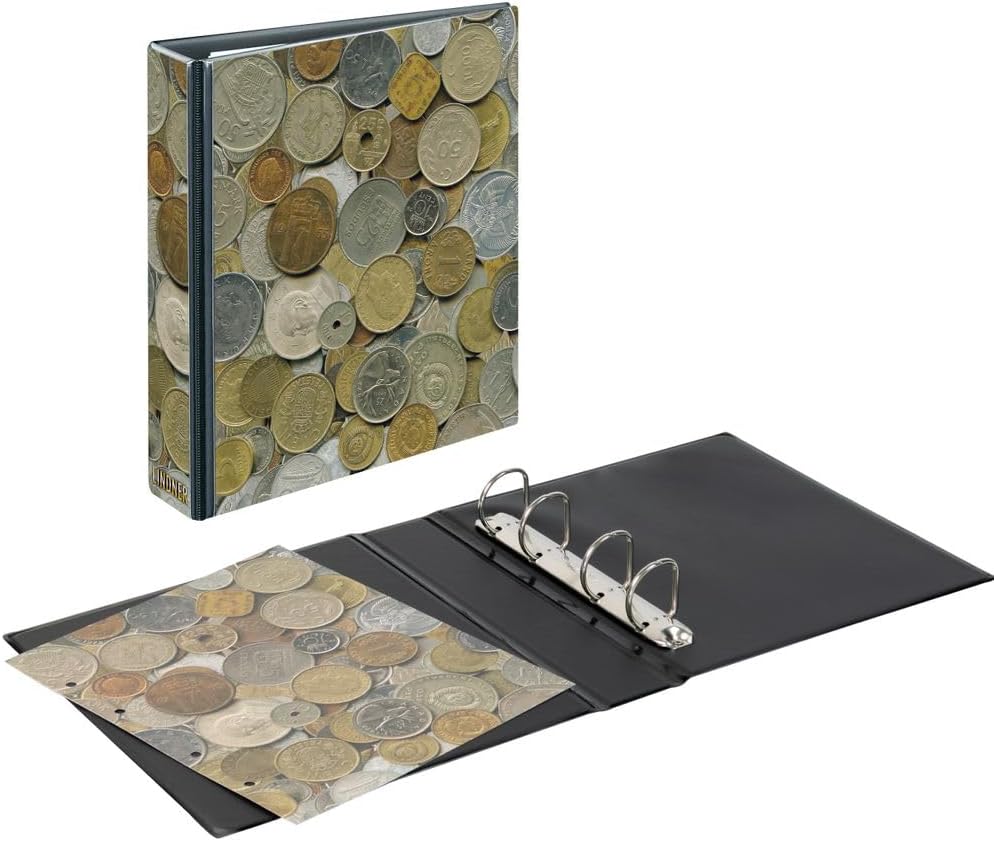 Lindner Publica M Ring Binder in Coin Design, Empty