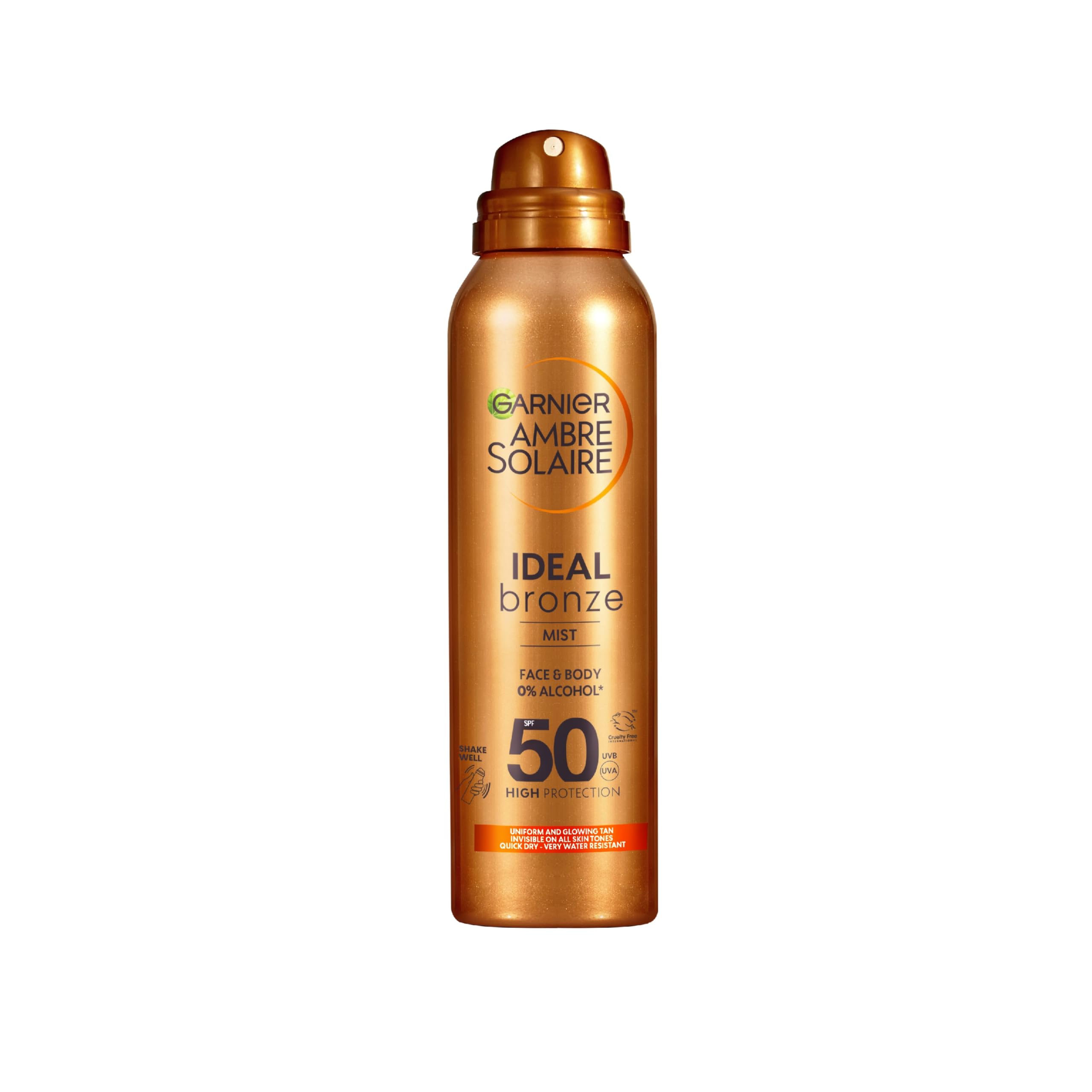 Garnier Ambre Solaire Fake Tan SPF 50 Ideal Bronze Tanning Mist 150ml