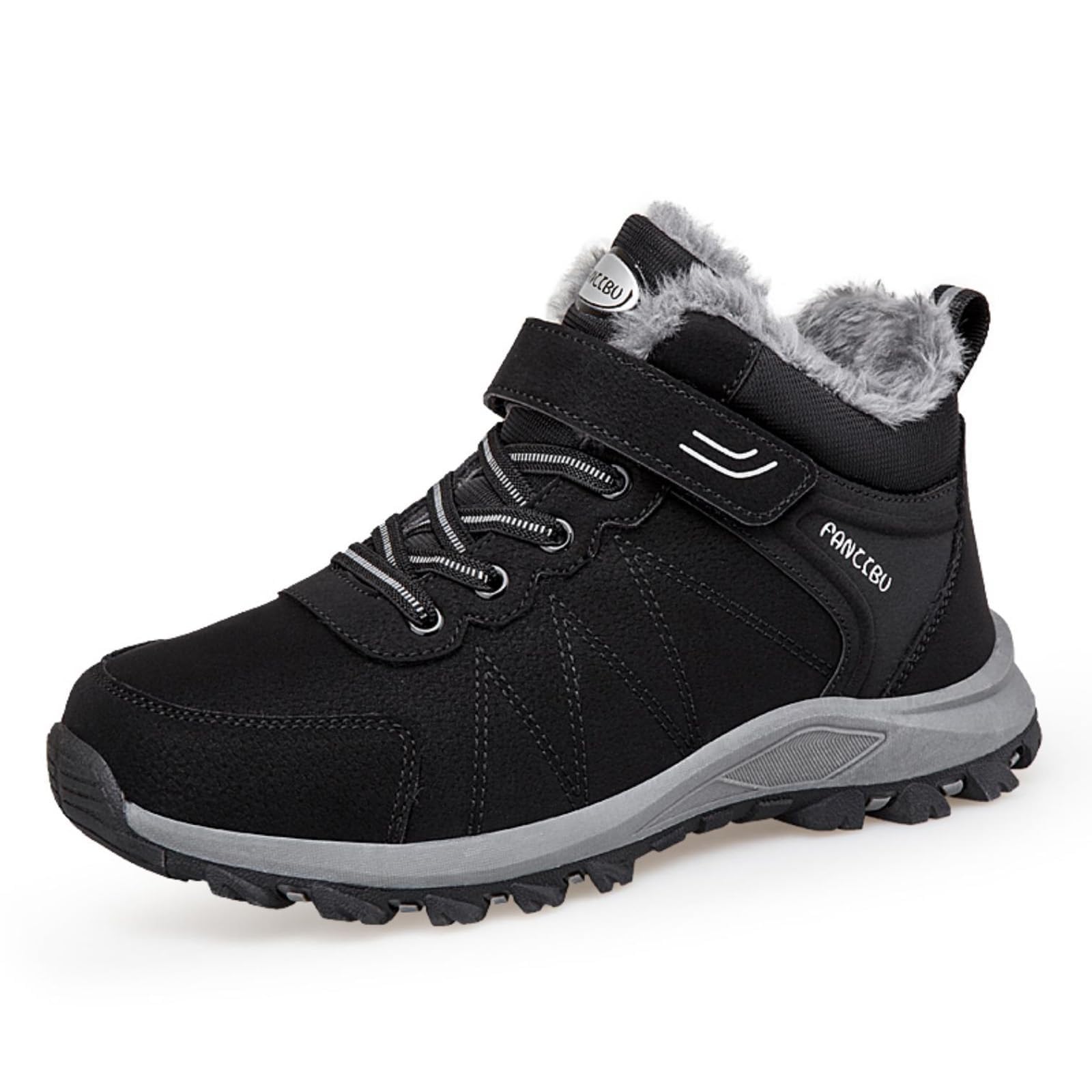 Stivali da Neve Donna Invernali Stivali Caldi Stivaletti da Escursionismo Antiscivolo Scarpe da Trekking Outdoor Impermeabili