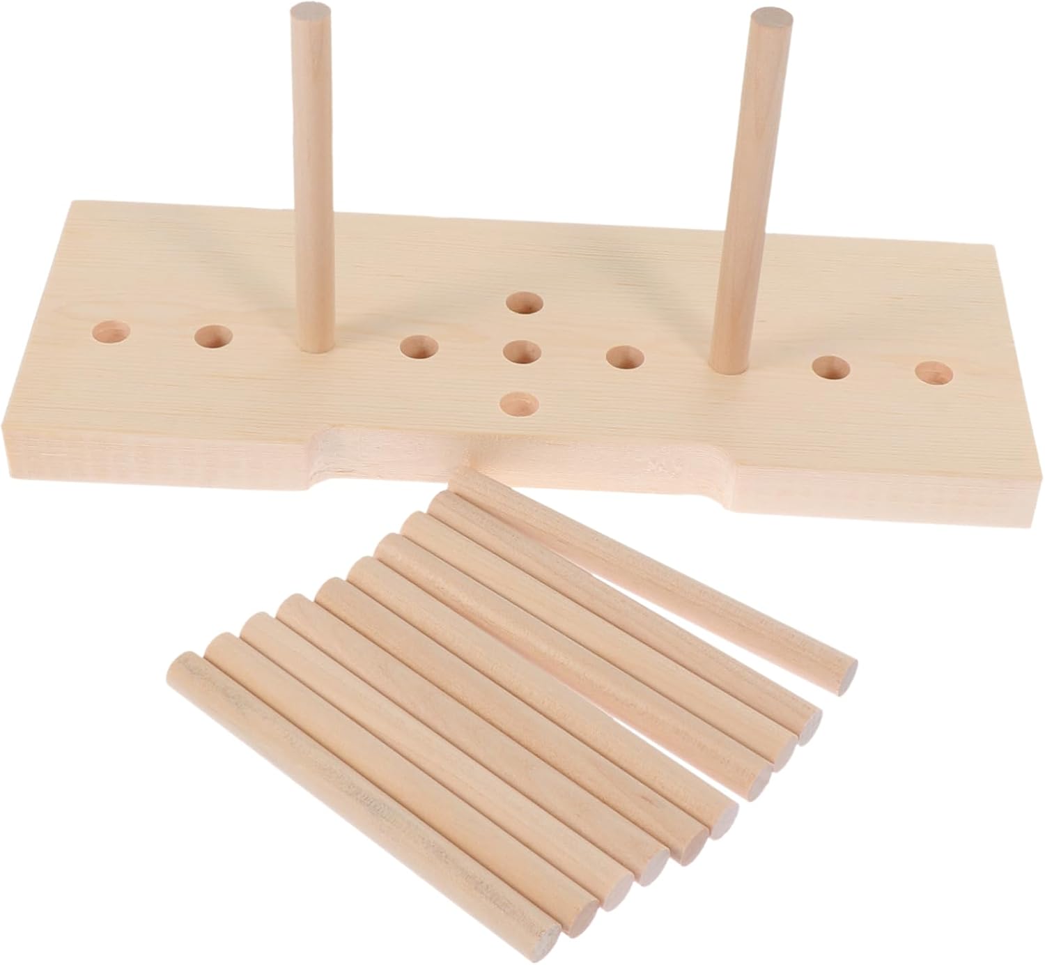 IWOWHERO Wooden Bow Maker Kit for DIY Crafts 3-Piece Ribbon Bow Knot Making Tool for Wreaths for Weddings and Holiday Celebrations