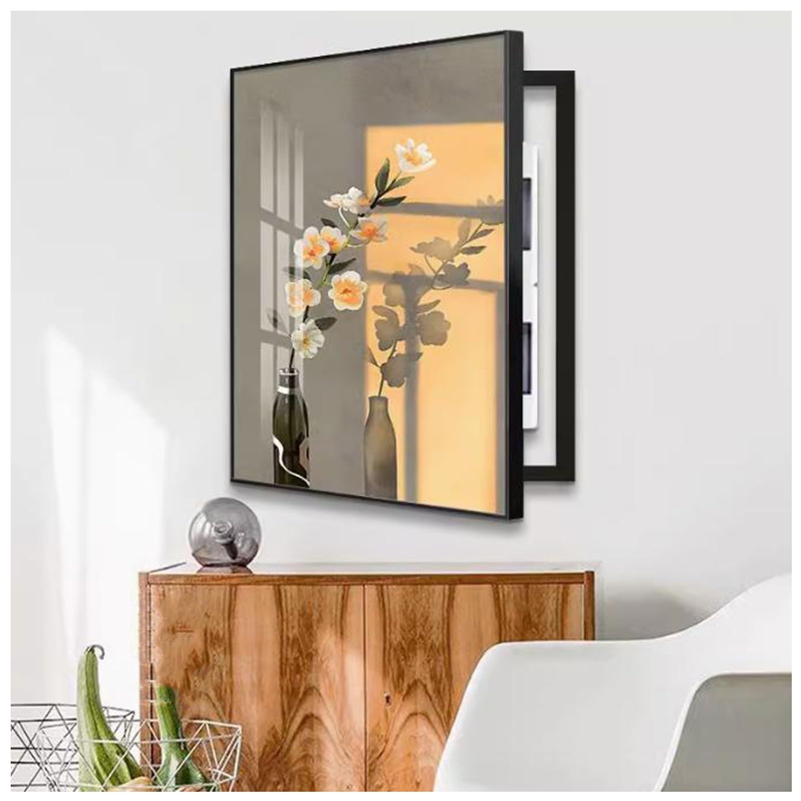 Cubierta decorativa para medidor eléctrico, cubierta de caja de distribución eléctrica para paneles de medidor
