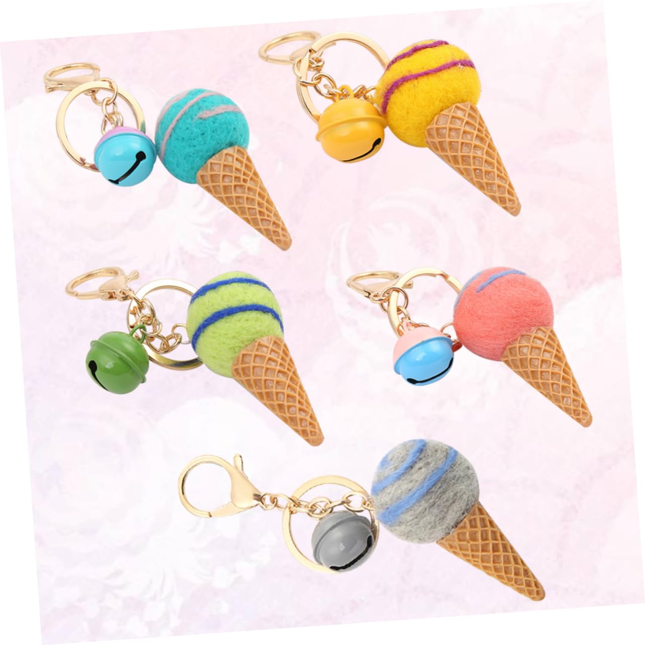 FRCOLOR Eis Schlüsselanhänger Schlüsselbund Autoschlüsselkette Hängend Mädchen Schlüsselanhänger Eis-schlüsselanhänger Entzückender Schlüsselanhänger Zufällige Farbe